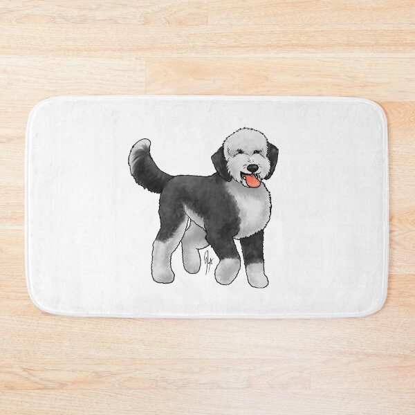 Item preview, Sheepadoodle - White and Black designed and sold by Jennifer Stolzer.
