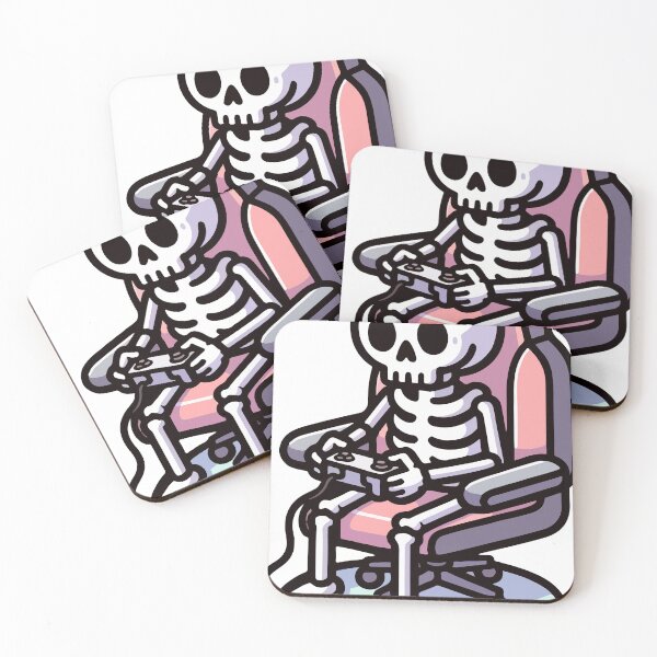Item preview, Skeleton Playing Video Games designed and sold by OniumEth.