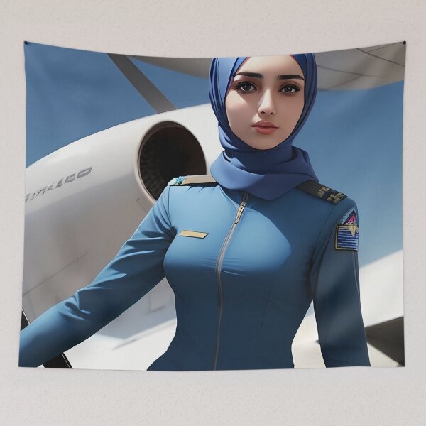 Item preview, Beautiful Hijabi Pilot designed and sold by AnimeAero.
