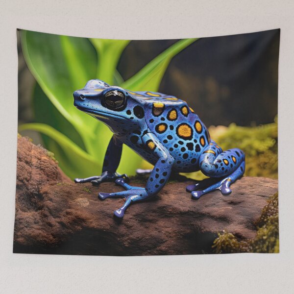 Item preview, Blue and Yellow Poiston Dart Frog designed and sold by Elisabeth Lucas.