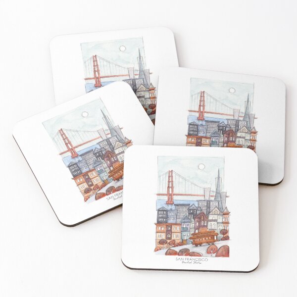 Artikelvorschau, San Francisco-Illustration entworfen und verkauft von ReynoIllustration.