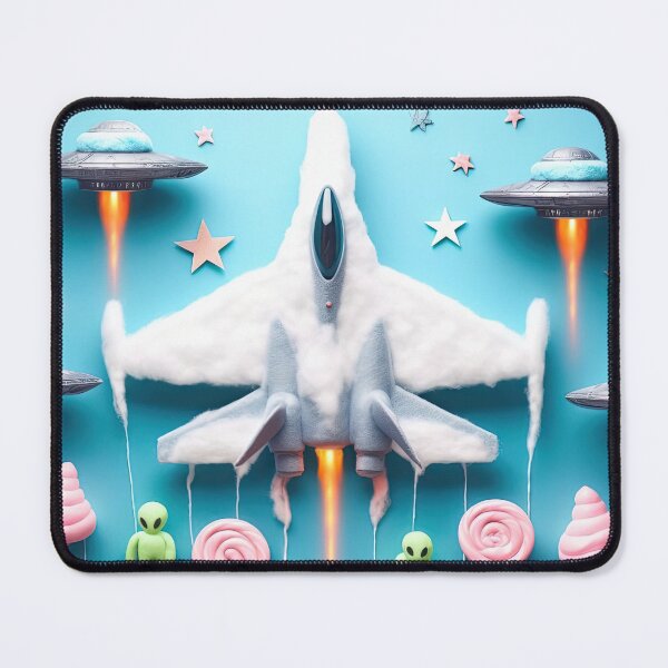 Item preview, cotton plane ufos designed and sold by stylesynthesis.
