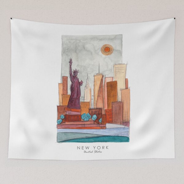 Item preview, New York, New York designed and sold by ReynoIllustration.