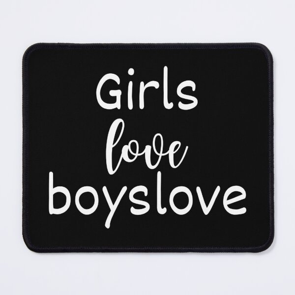 Item preview, Girls love boyslove white on black designed and sold by eireaine.