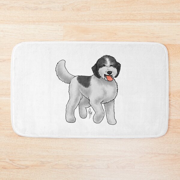Item preview, Sheepadoodle - White and Black Mask designed and sold by Jennifer Stolzer.
