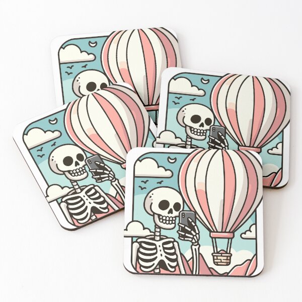 Item preview, Skeleton with a Hot Air Balloon designed and sold by OniumEth.