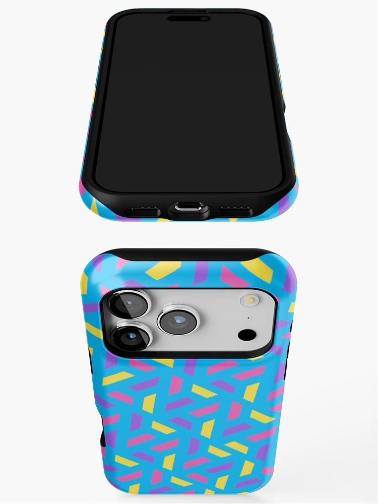 Thumbnail 3 of 4, iPhone Case, Colorful Geometric Pattern designed and sold by Patternliss.
