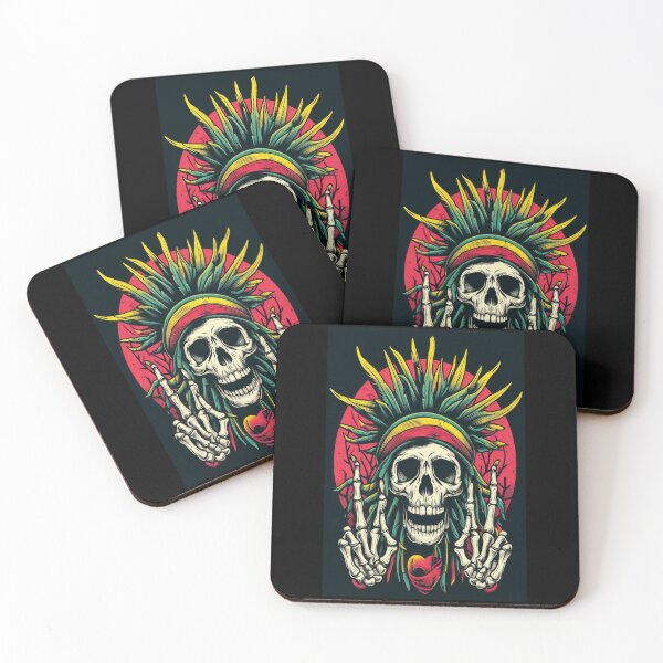 Item preview, Skull With Dreads Still Rocking designed and sold by DzinesByEarle.