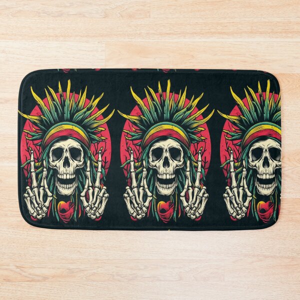 Item preview, Skull With Dreads Still Rocking designed and sold by DzinesByEarle.