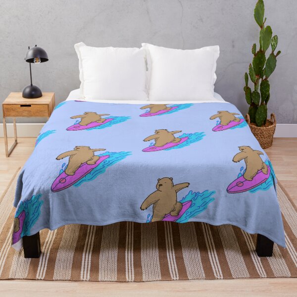 Item preview, Surfing bear on pink surfboard designed and sold by adesignworld.