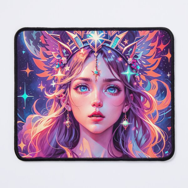 Item preview, Mystical Goddess Stars Woman Anime Digital Art designed and sold by YabaiArts.
