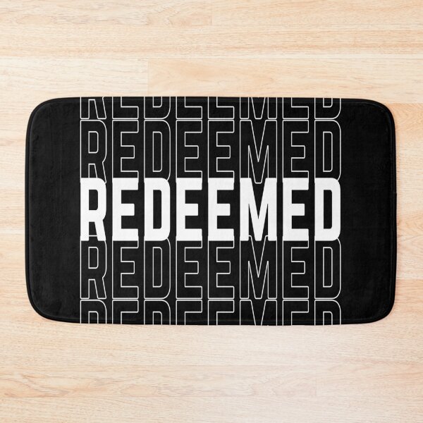 Item preview, Redeemed - White Repeating Text designed and sold by JDPrntz.