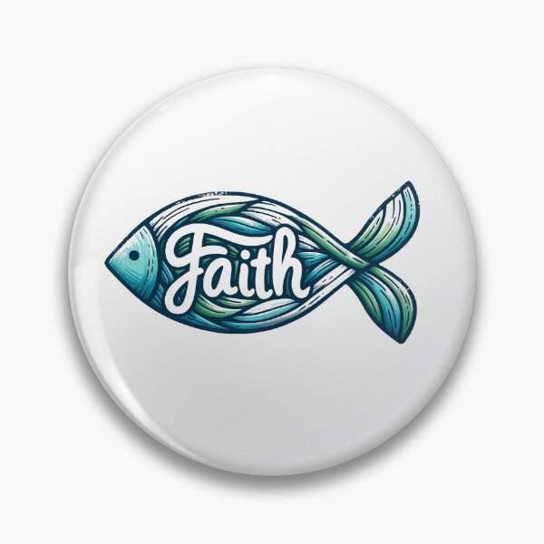 Item preview, Faith-Inscribed Christian Fish Symbol designed and sold by starpushers.