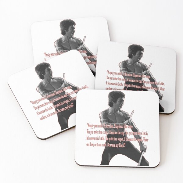 Item preview, Lee "Be Like Water" Quote designed and sold by chilltees4me.