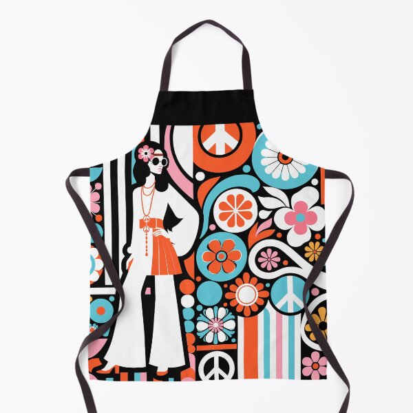 Item preview, Vintage pattern hippie hippy girl flower power summer love designed and sold by Martymcflay.