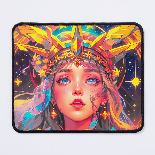 Item preview, Mystical Goddess Stars Woman Anime Digital Art designed and sold by YabaiArts.