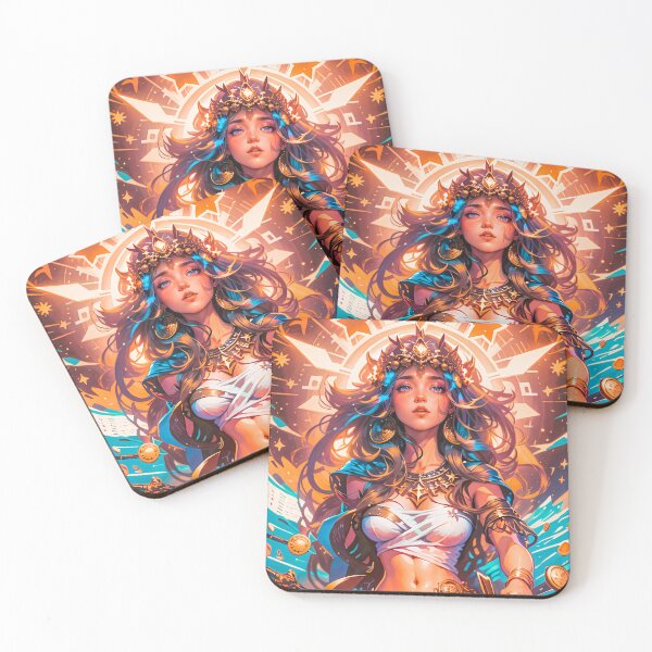 Item preview, Mystical Goddess Stars Woman Anime Digital Art designed and sold by YabaiArts.
