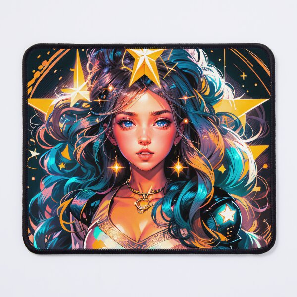 Item preview, Mystical Goddess Stars Woman Anime Digital Art designed and sold by YabaiArts.