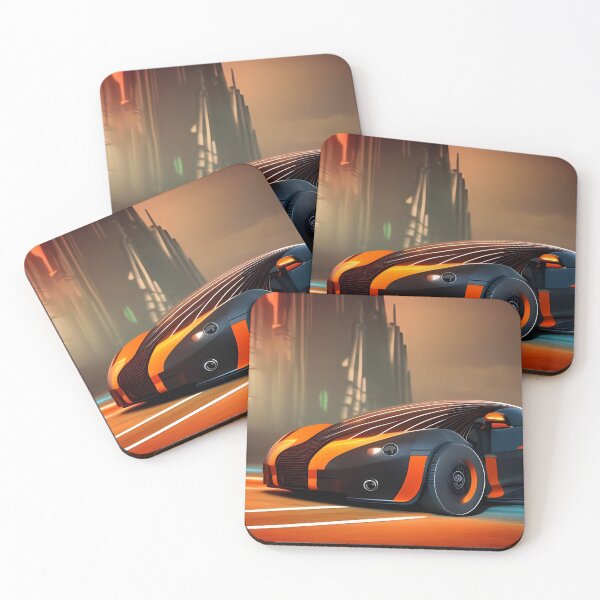 Item preview, Black and Orange Car designed and sold by Paw's Arts.