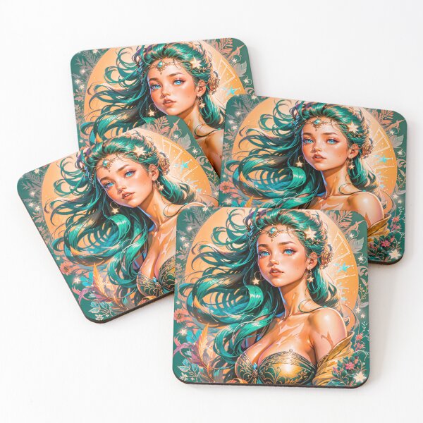Item preview, Mystical Goddess Stars Woman Anime Digital Art designed and sold by YabaiArts.