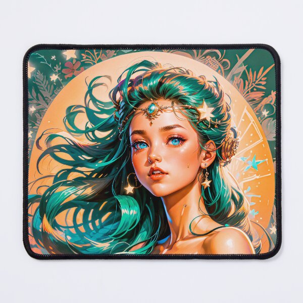 Item preview, Mystical Goddess Stars Woman Anime Digital Art designed and sold by YabaiArts.