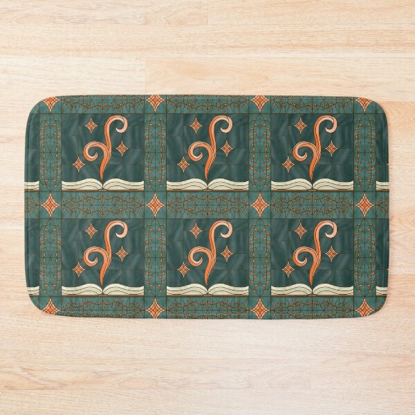 Item preview, Stained-Glass Grimoire (orange & teal) designed and sold by PaganArtisan.
