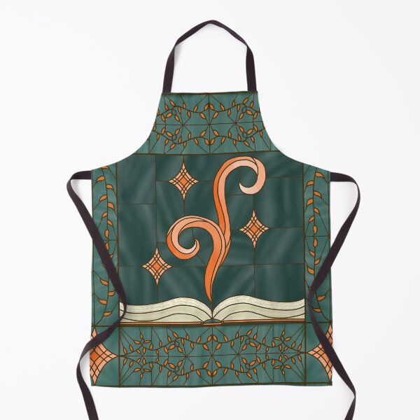 Item preview, Stained-Glass Grimoire (orange & teal) designed and sold by PaganArtisan.