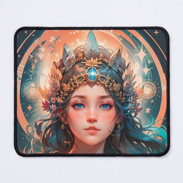 Item preview, Mystical Goddess Stars Woman Anime Digital Art designed and sold by YabaiArts.