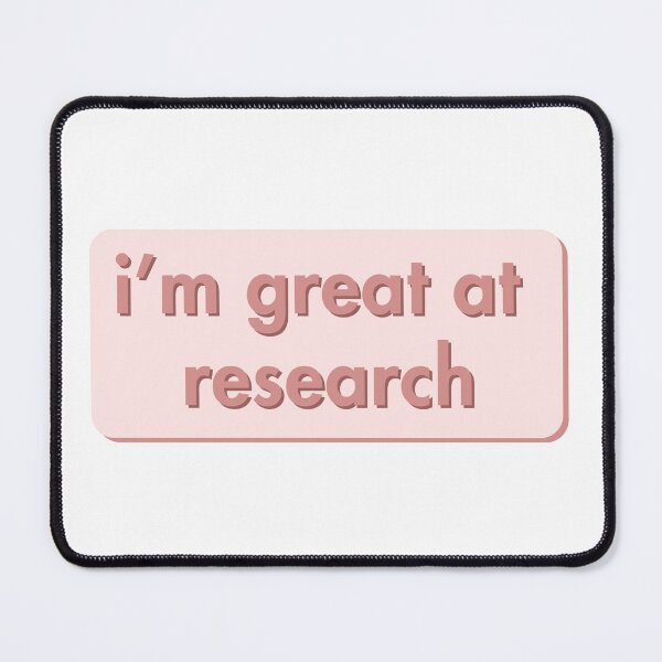 Item preview, i'm great at research - motivation for researcher or student or grad student - pink designed and sold by StudyPuff.