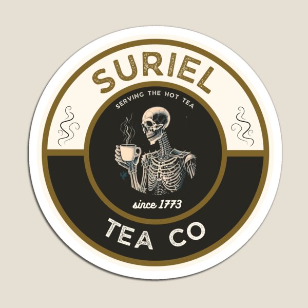 Aperçu de l'œuvre The Suriel Tea Co ACOTAR Sticker créée et vendue par pinespice.