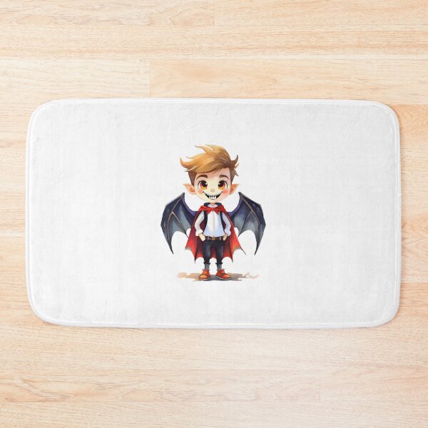 Item preview, Cartoon Character with Bat Wings and Red Cape designed and sold by CreativewithArt.