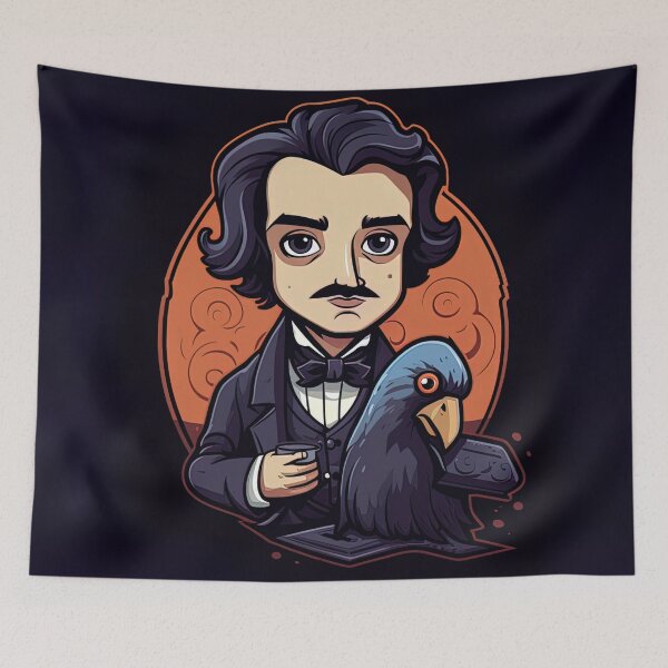 Item preview, Edgar Allan Poe | cute style designed and sold by ComicsFactory.