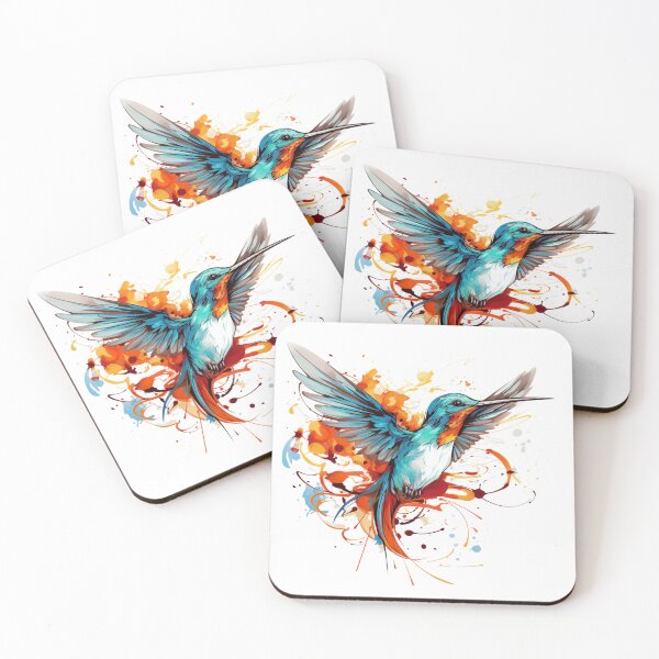 Item preview, Vibrant Watercolor Hummingbird designed and sold by OspreyElliott.