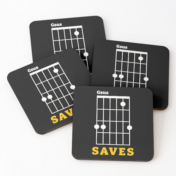 Item preview, Gsus Saves - Gsus Guitar Chord designed and sold by guvnaguitars.
