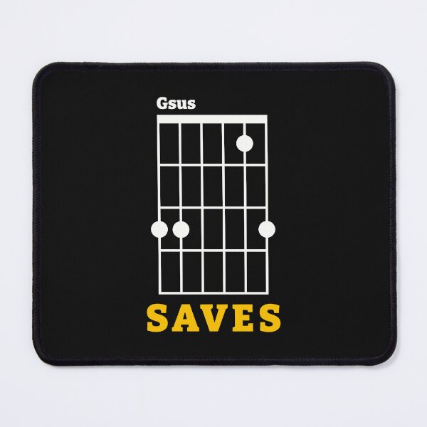 Item preview, Gsus Saves - Gsus Guitar Chord designed and sold by guvnaguitars.