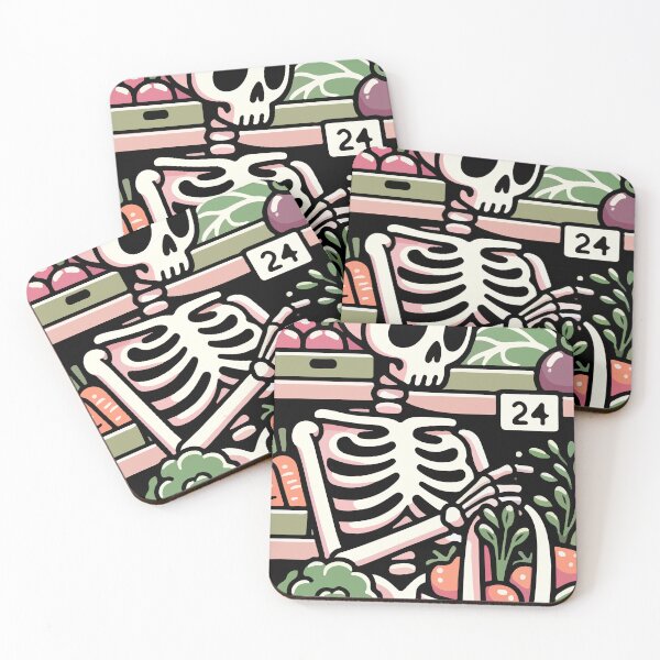Item preview, Skeleton at a Farmers Market designed and sold by OniumEth.
