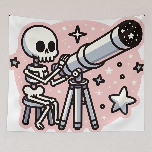 Item preview, Skeleton Observing the Stars designed and sold by OniumEth.