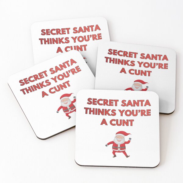 Item preview, Secret Santa Thinks You're a Cunt Christmas designed and sold by ThomasTrump.