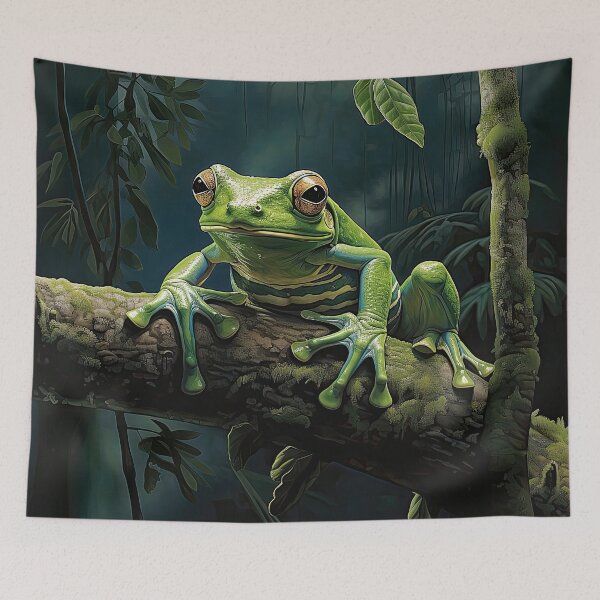 Item preview, Frog on Branch designed and sold by Elisabeth Lucas.
