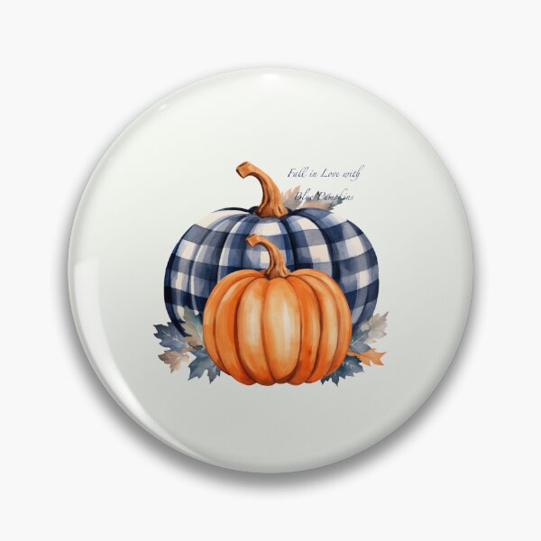Item preview, Fall in Love with Blue Pumpkins designed and sold by whitebirchmerch.