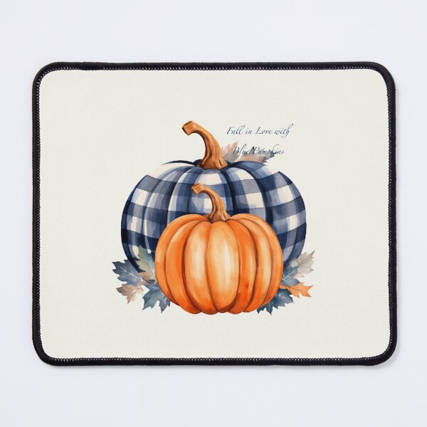 Item preview, Fall in Love with Blue Pumpkins designed and sold by whitebirchmerch.