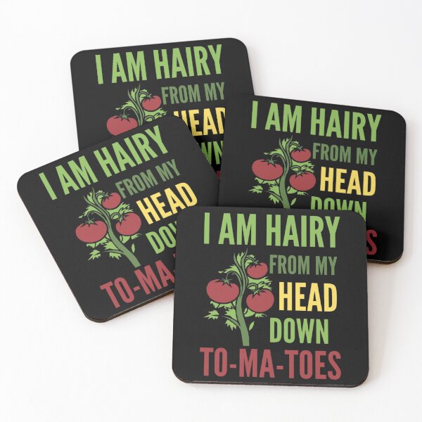 Item preview, I Am Hairy From My Head Down To-Ma-Toes/ Funny Tomato Pun  designed and sold by ColordCreations.