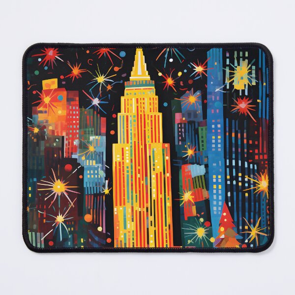 Item preview, Rockefeller Radiance: A Captivating Exploration of Abstract Christmas Imagery in New York Generative AI designed and sold by OlfactoART Studio.