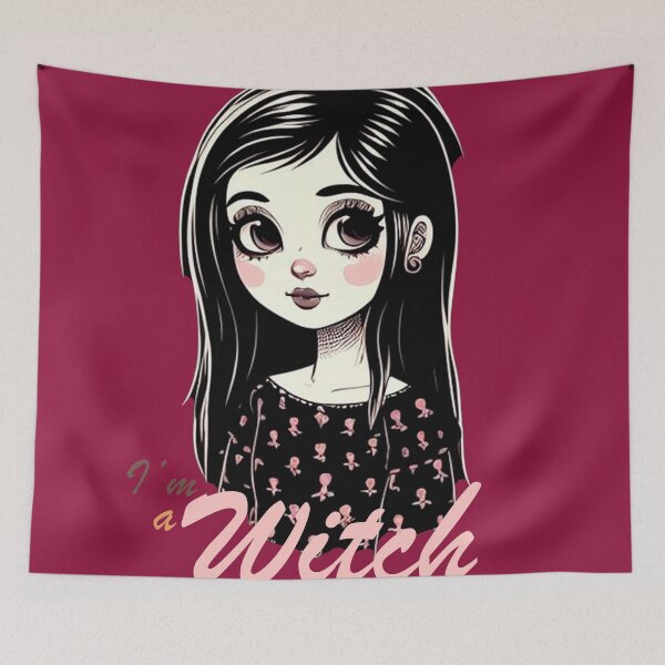 Item preview, I'm a Witch Girl: Neo-Gothic Illustration of Enchantment designed and sold by Wicc-a.