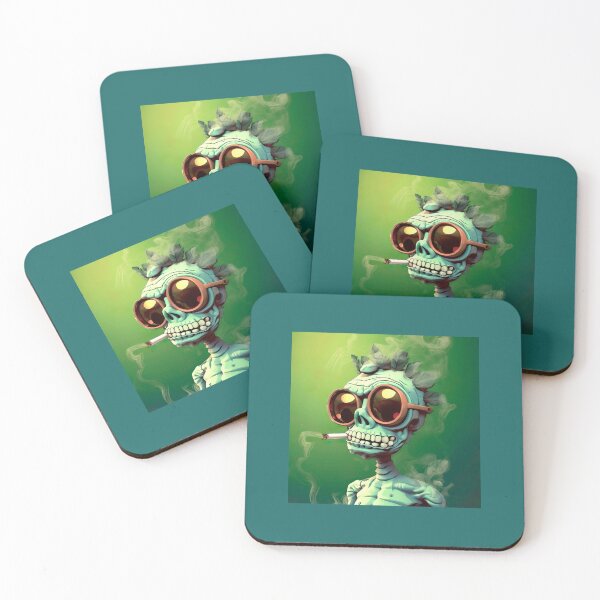 Item preview, Goofy ahh art cool skeleton smokes with glasses Long  designed and sold by sorianom.