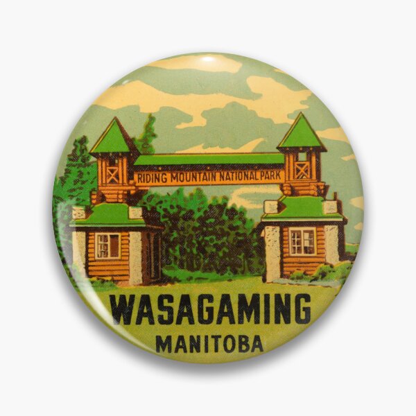 Item preview, Wasagaming Manitoba Vintage Travel Decal designed and sold by hilda74.