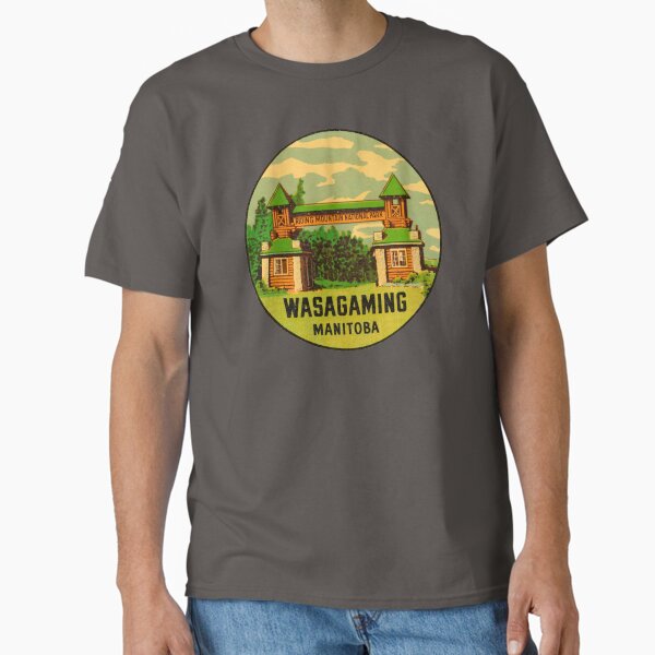 Item preview, Wasagaming Manitoba Vintage Travel Decal designed and sold by hilda74.