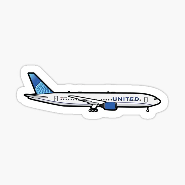 Item preview, United Airlines Boeing 777 designed and sold by PilotDecals.