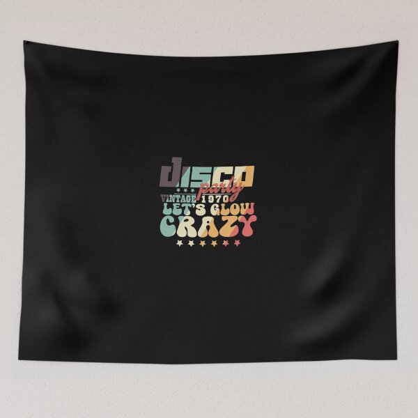 Item preview, Disco Party Vintage 1970 Let's Glow Crazy Vintage Colors designed and sold by DjenShop.