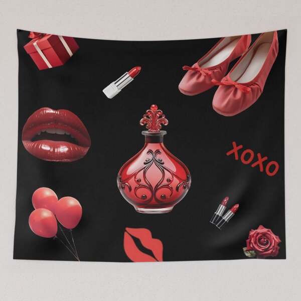 Item preview, Red good feeling set of elegant sexy stickers designed and sold by MiddleKlin.